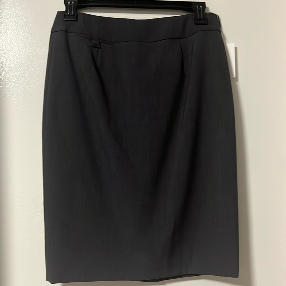Calvin Klein charcoal pencil skirt, size 2, brand new with tags
